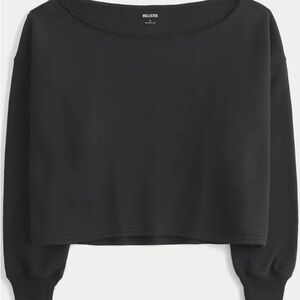 Hollister Charcoal Cropped Pullover